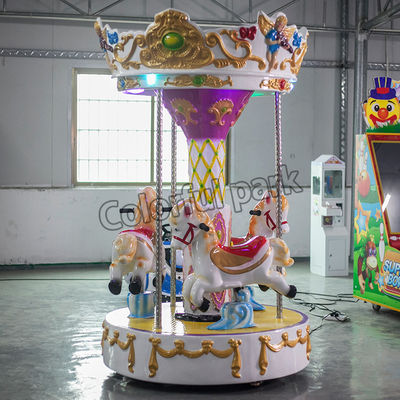 Joyeux à jetons de Mini Carousel Horse Rides Backyard d'enfants vont autour des tours des enfants à jetons