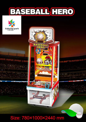 Machine de jeu de sport d'Arcade Machine Kid Baseball Hero de poussoir de pièce de monnaie de mail