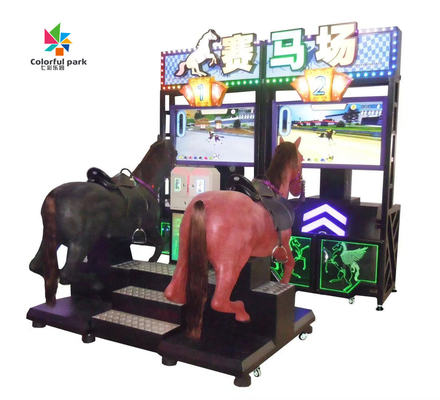 Machine simulée analogue moderne de jeu de course de chevaux avec la machine de jeu d'équitation d'écran