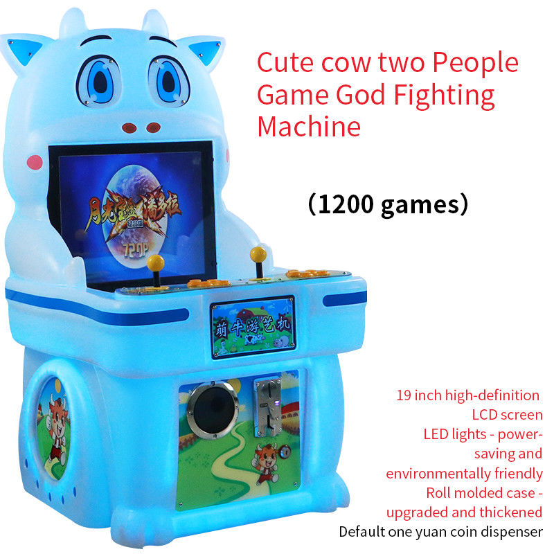 Cute Cow Two-Player Arcade Game God Fighting Machine for Children 19-inch