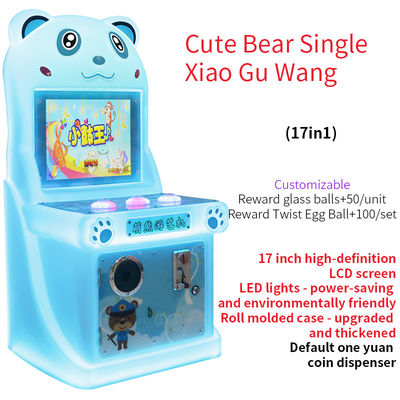 Cute Bear Monnayé monoplayer pour enfants Arcade de jeu de 17 pouces