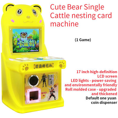 2025 New Cartoon Animal Coin-operated Cattle Card Game Machine 17 pouces