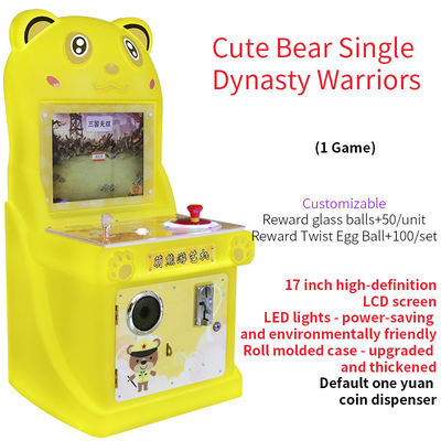 Mini Cute Bear Jeu d'arcade avec pièces de monnaie Jeu de joystick amusant