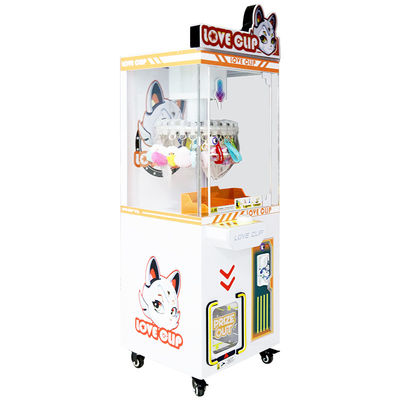 Jeux de machines à griffe pour enfants Jeux de machines à griffe pour enfants À vendre Orange Machine à jeu à pièce Starry Love Clip