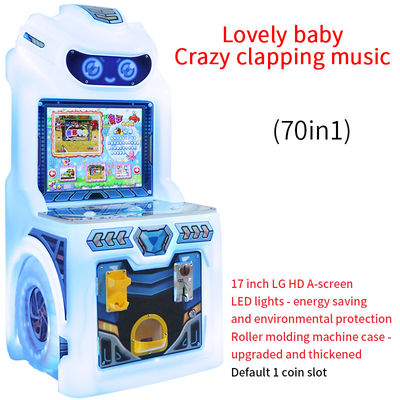 Console de jeu de combat à deux joueurs de 17 pouces à fonctionnement à la pièce avec machine de jeu à clic sur bouton