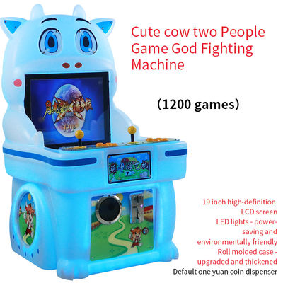 Cute Cow 2 joueurs jeu d'arcade God Fighting Machine pour enfants 19 pouces