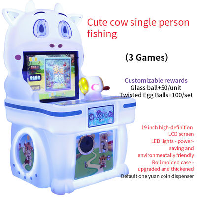 Installation de divertissement pour enfants à pièce de monnaie Machine de pêche pour une personne Machine de jeu d'arcade
