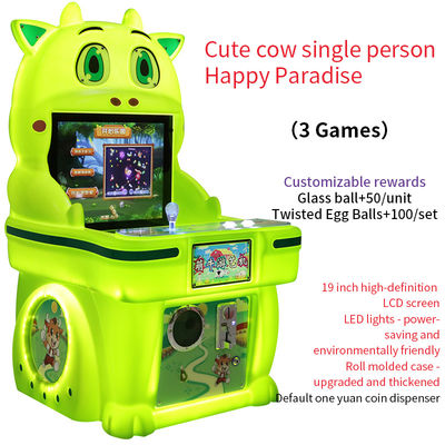 19 pouces de vache mignonne Jeu à un joueur à la pièce Happy Paradise Arcade