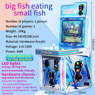 Les gros poissons mangent les petits poissons Les prédateurs affamés Les poissons mangent les poissons Joystick Machine à jouer à la monnaie