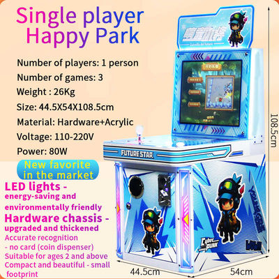 Jeu à un joueur Happy Amusement Park Jeu Arcade Machine de jeux vidéo Jeu de pièces de monnaie Logistique de suivi