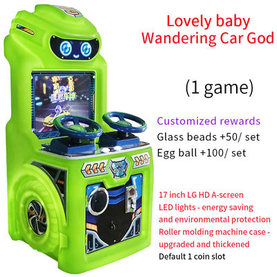 Vente directe d'usine de borne d'arcade pour enfants avec écran LCD 17 pouces, à pièces, pour jeu de course à deux joueurs