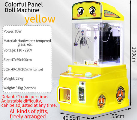 Jaune Nouveau Mini-Fire Truck Jouet Vendeuse automatique Machine à poupée amusante à pièce