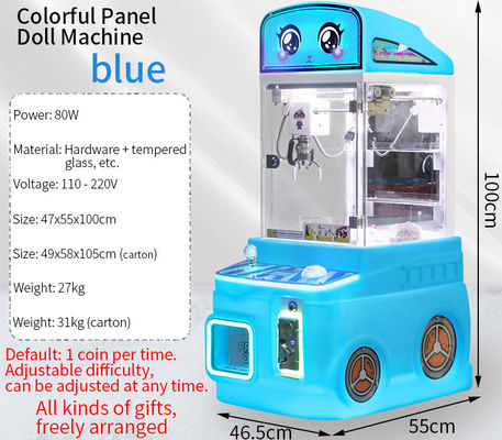 Blue New Mini Fire Truck Jouet Vendeuse automatique Machine à poupée amusante à pièces